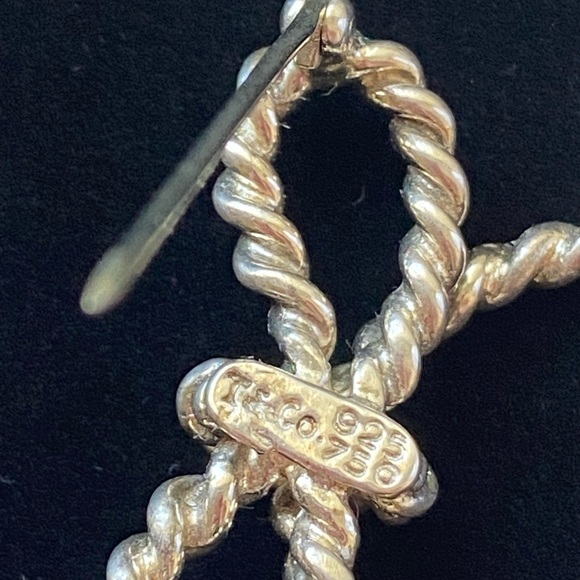 Tiffany & Co Bow brooch in 925 Sterling, 1980's Vintage Jewelry - Picture 5 of 5